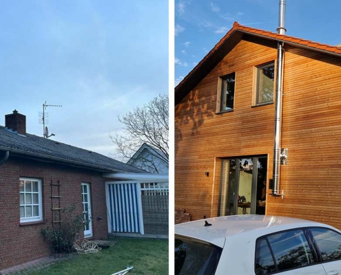 Aufstockung in Holzrahmenbauweise