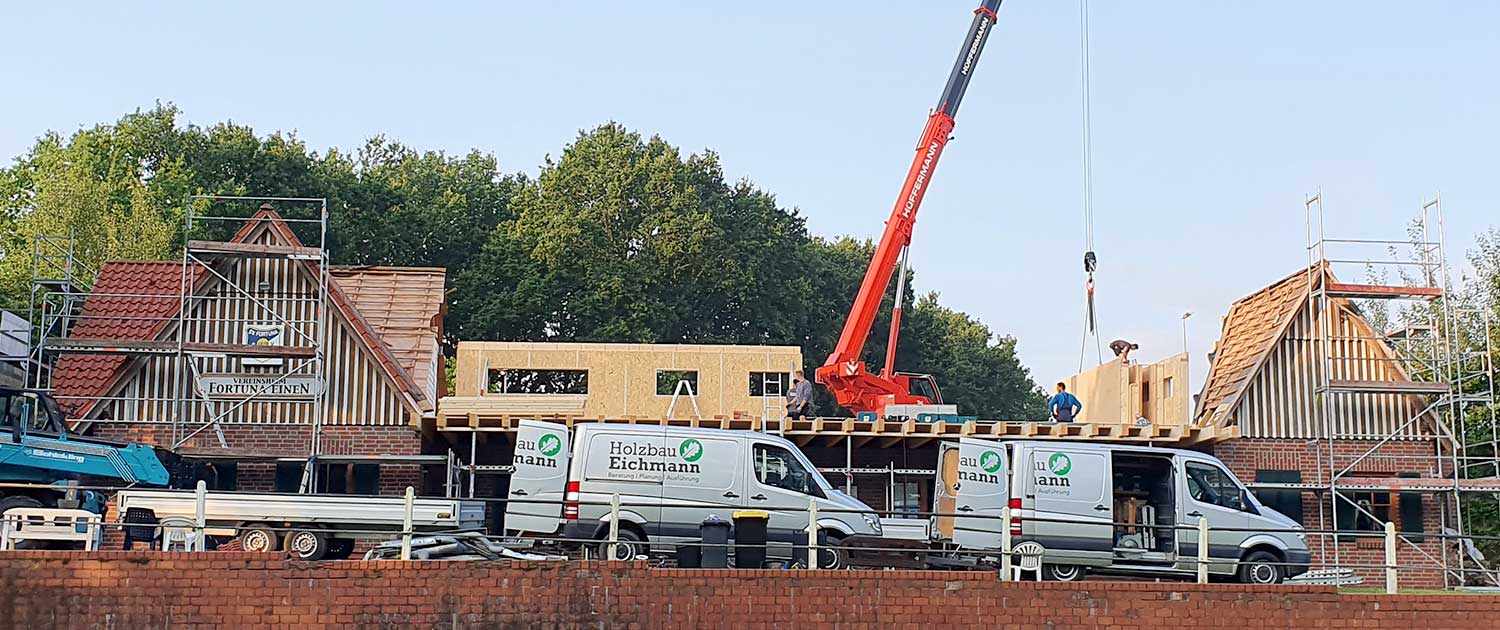 Aufstockung in Holzrahmenbauweise