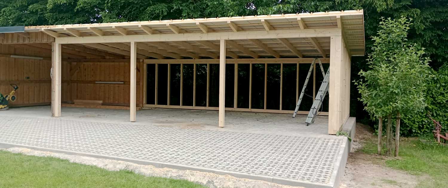 Carporterweiterung - Holzbau Eichmann