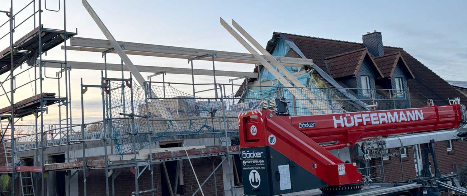 Erweiterung Dachstuhl - Holzbau Eichmann