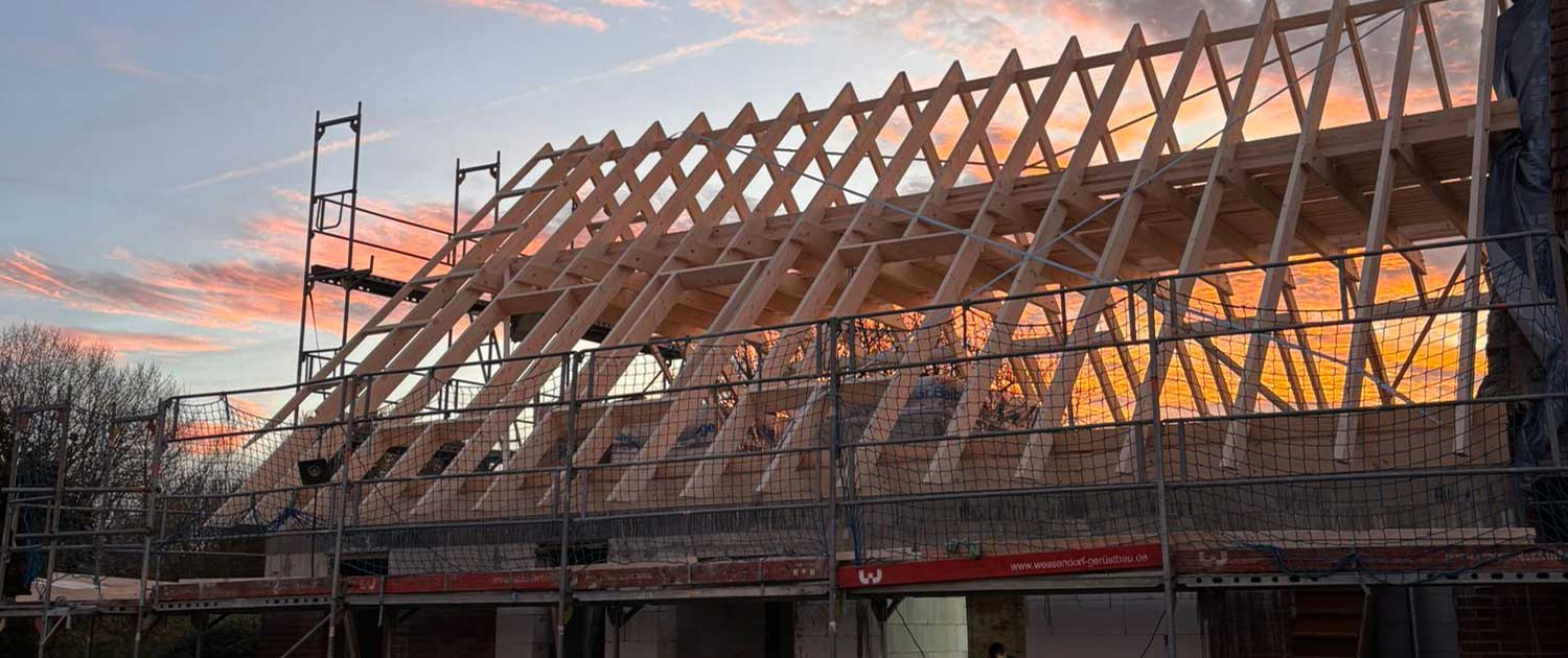 Erweiterung Dachstuhl - Holzbau Eichmann