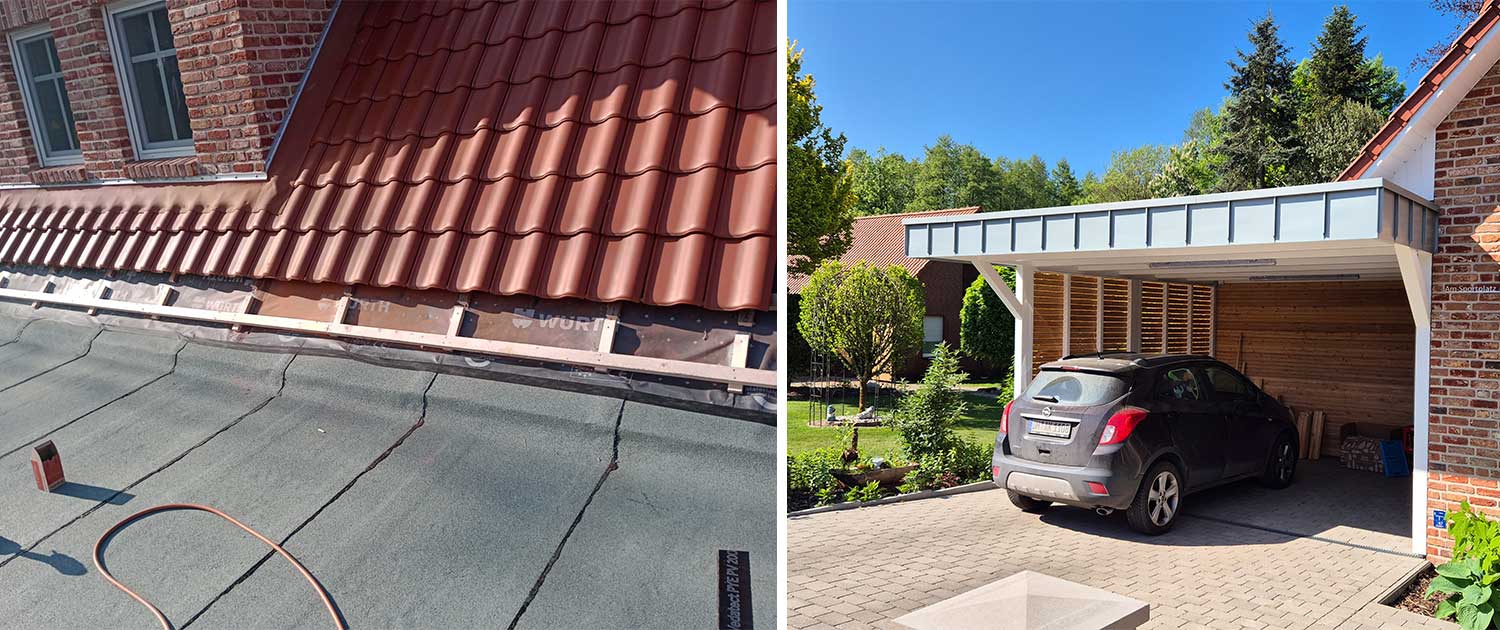 Neubau Carport - Holzbau Eichmann