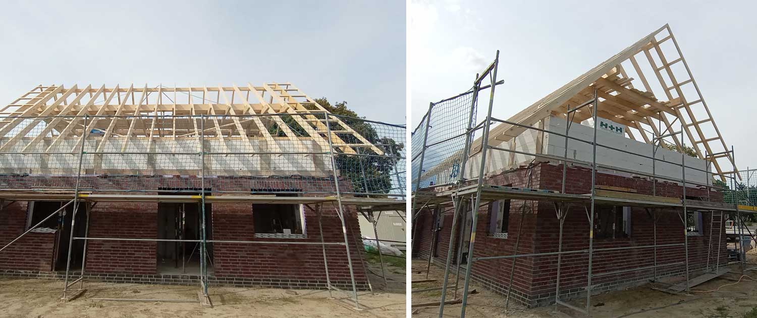 Neubau Dachstuhl - Holzbau Eichmann
