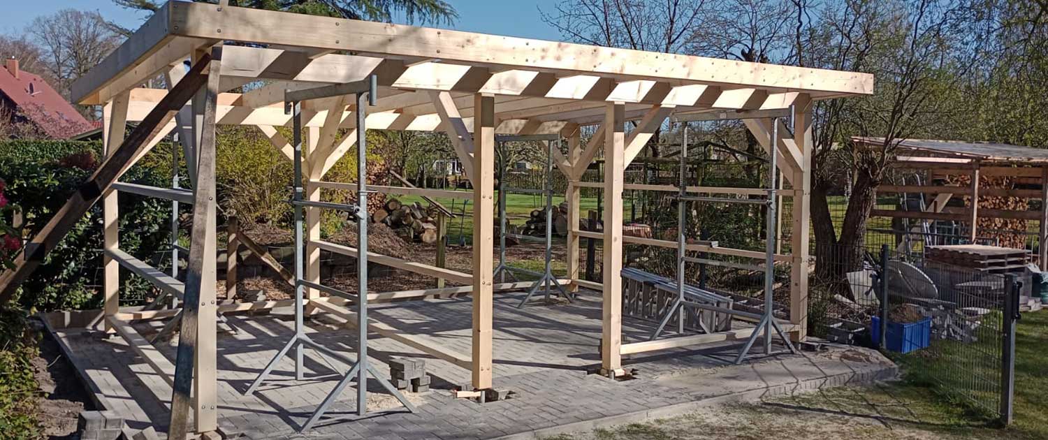Neubau Gartenhütte - Holzbau Eichmann