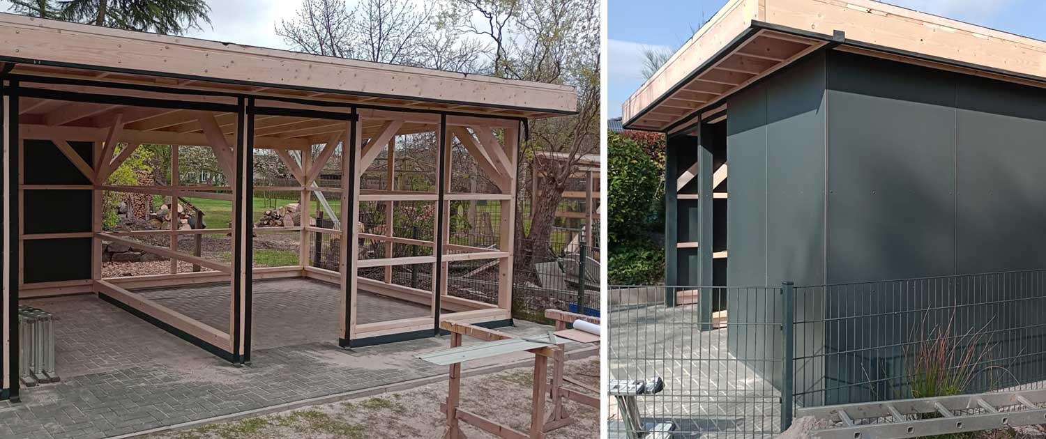 Neubau Gartenhütte - Holzbau Eichmann