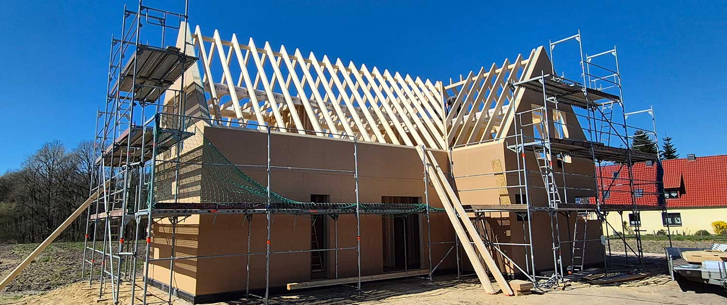 Neubau in Holzrahmenbauweise - Holzbau Eichmann