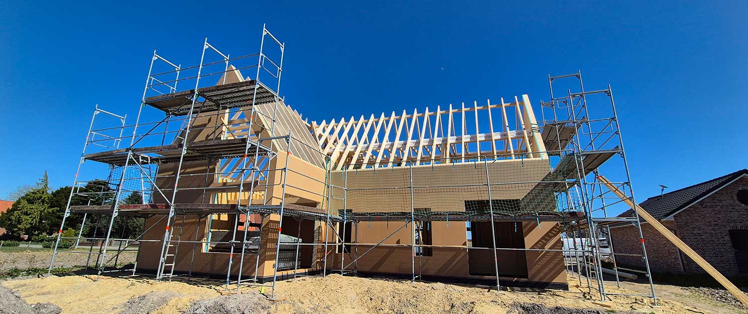 Neubau in Holzrahmenbauweise - Holzbau Eichmann