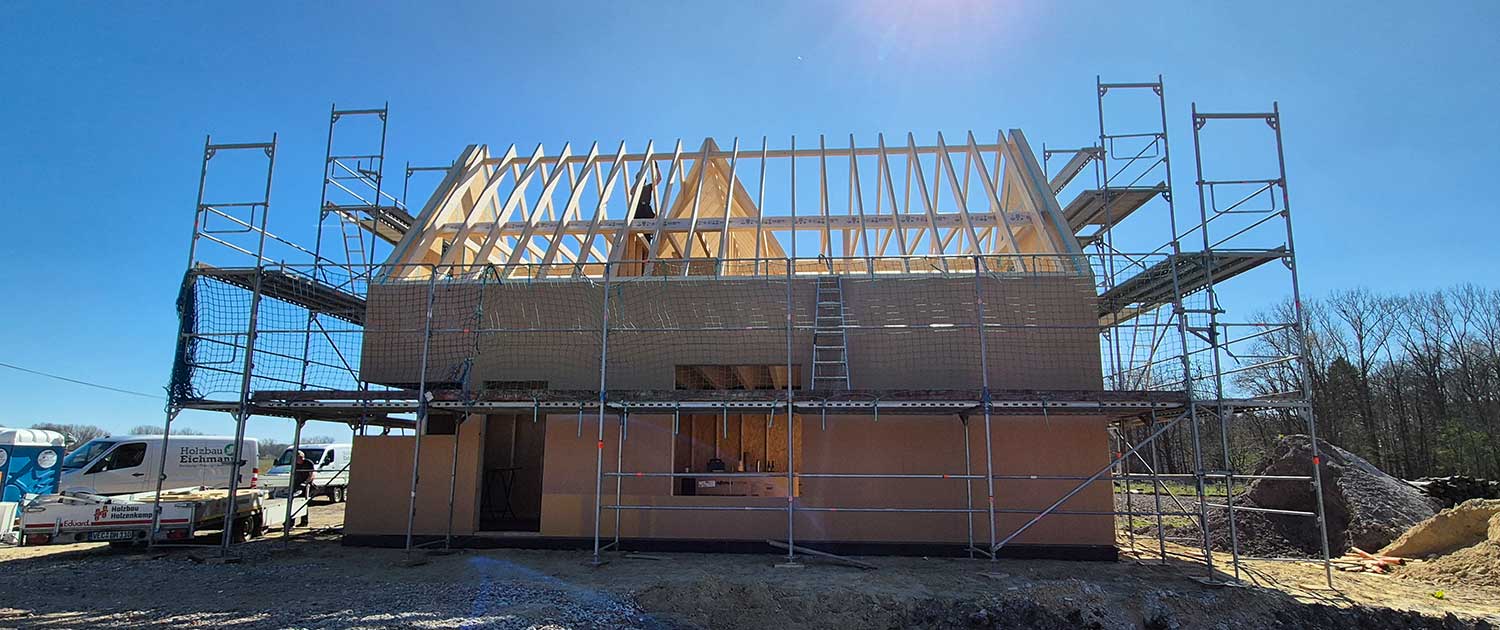 Neubau in Holzrahmenbauweise - Holzbau Eichmann