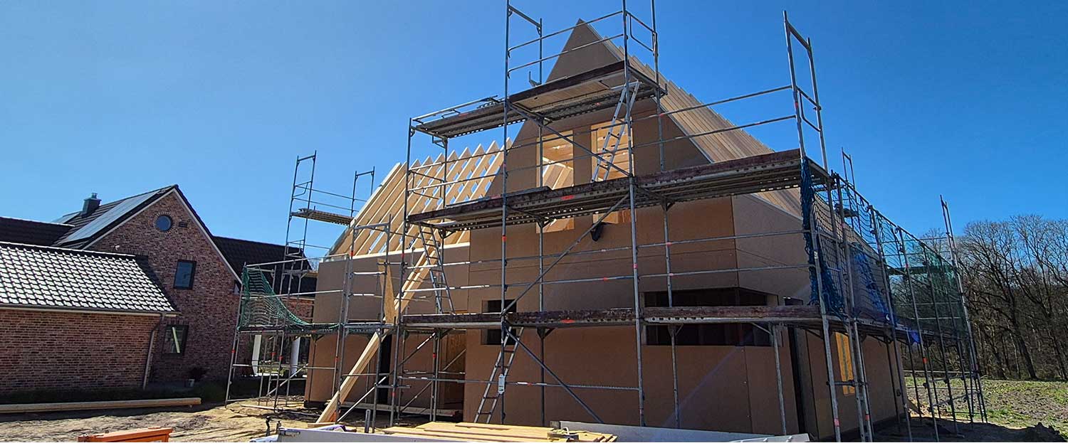 Neubau in Holzrahmenbauweise - Holzbau Eichmann